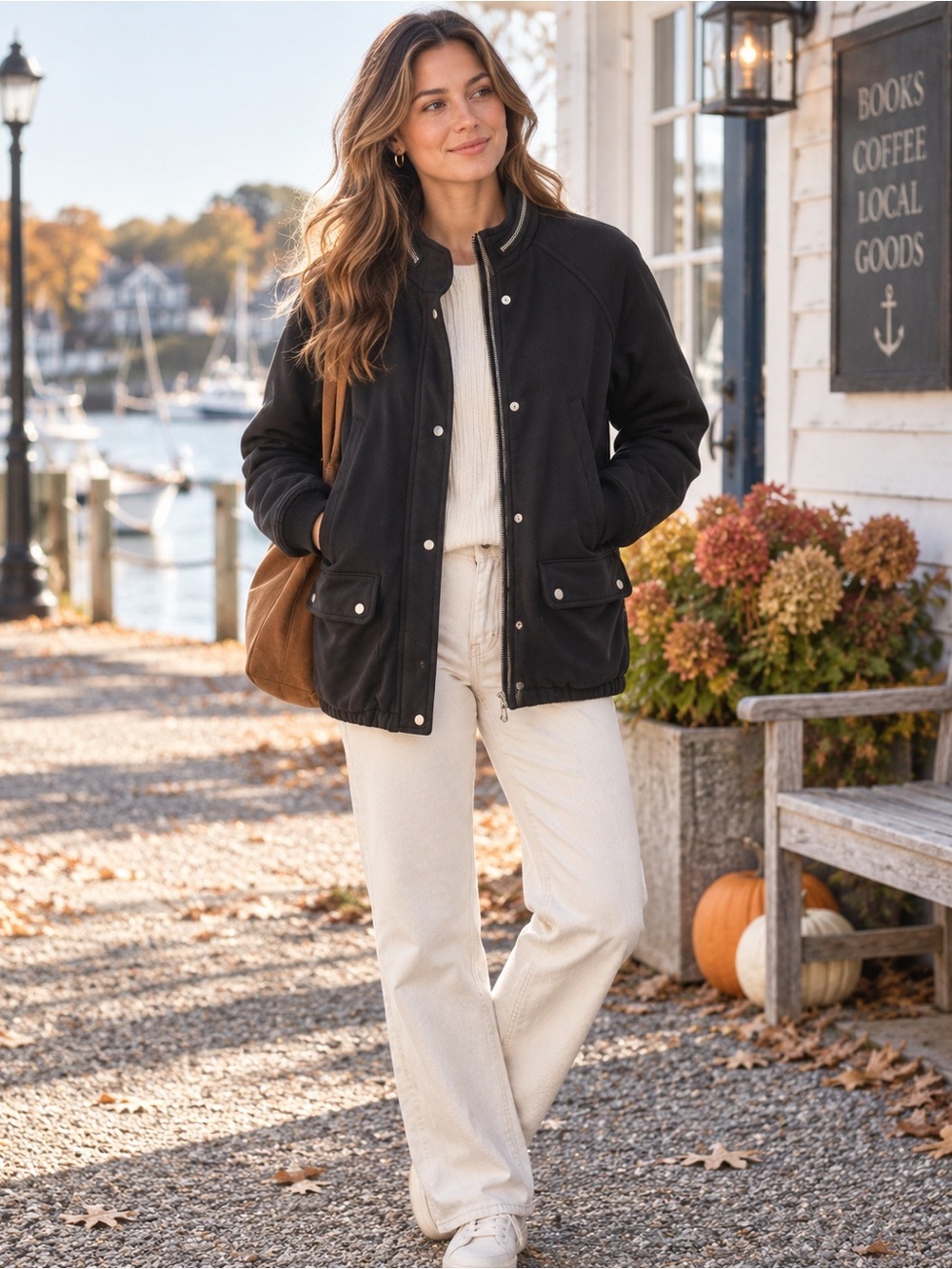 Wilfred Free Black Utility Jacket |XS| Aritzia Fall Coastal Chic Moto Style Chic